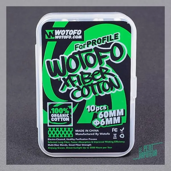 Wotofo økologisk vat i strips - 10 pcs (0,5 ohm)