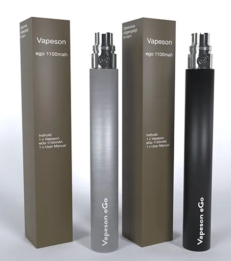 Vapeson eGo Batteri 1100mAh (Sort)