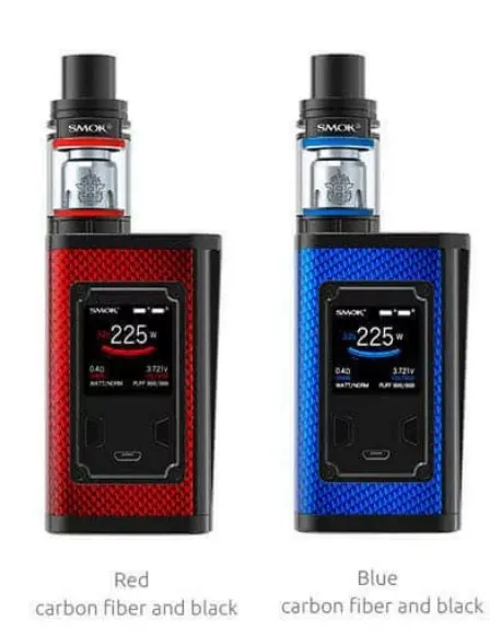SMOK Majesty Carbon Fiber 225W TC 2ml Kit + TFV8 X (Blå)