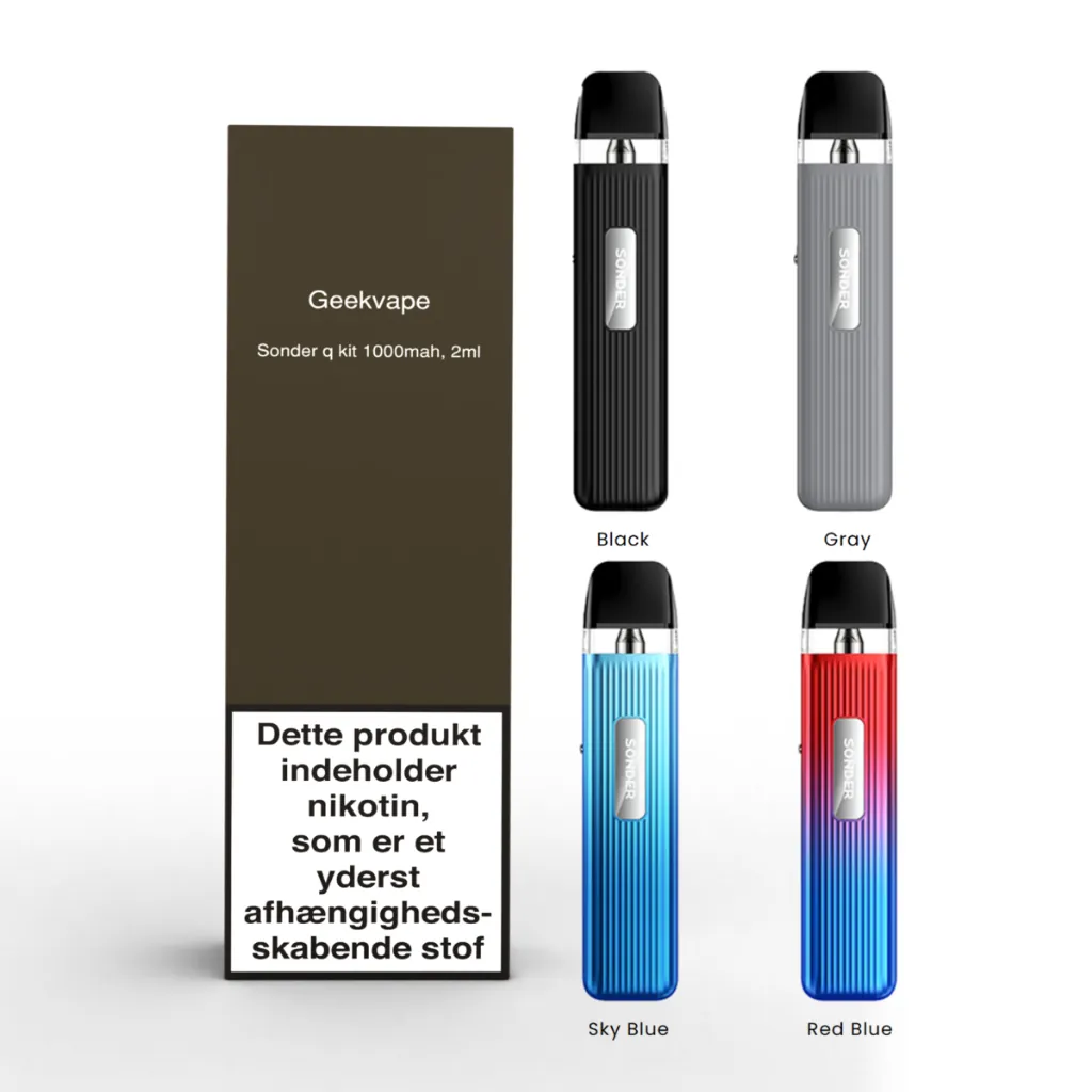 Sonder Q Kit 1000mAh - 2ml (Sølv / Grå)