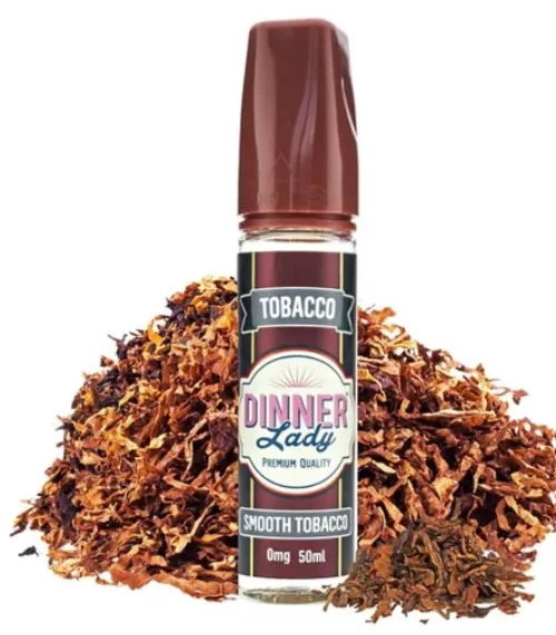 Dinner Lady Tobacco - Smooth Tobacco - 20- 60 ml (Uden booster, 50VG/50PG)