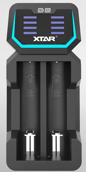 XTAR D2 Fast Battery Charger
