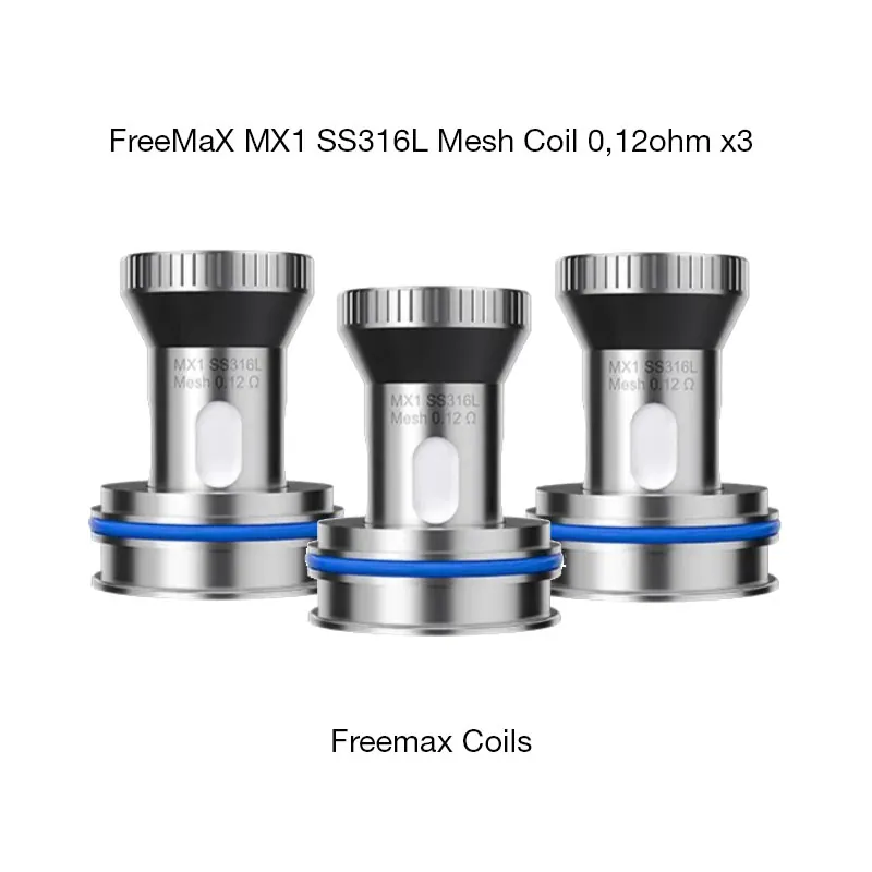 [6083] FreeMaX MX1 SS316L Mesh Coil 0,12ohm x3