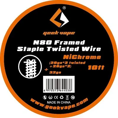 [759] Geekvape N80 Framed Staple Twisted Wire - 10ft.