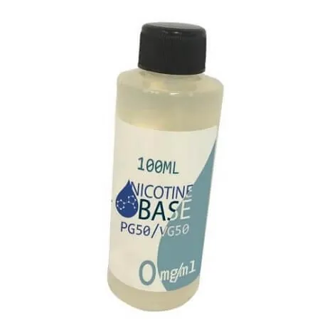 Nicotine base - pg50/vg50, 0mg / 100 ml
