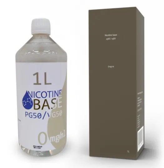 [4018] Nicotine base - pg50/vg50, 0mg / 1000 ml