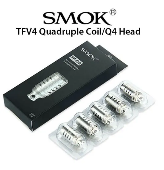 [6048] SMOK TFV4 Quadruple Coil/Q4 Head - 5 pcs