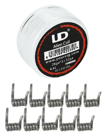 [101027] UD Kanthal A1 Alien Coil (26ga*3+32ga) (10 pcs.)