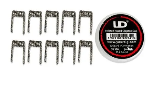 UD TWISTED FUSED CLAPTON COIL (10pcs.)