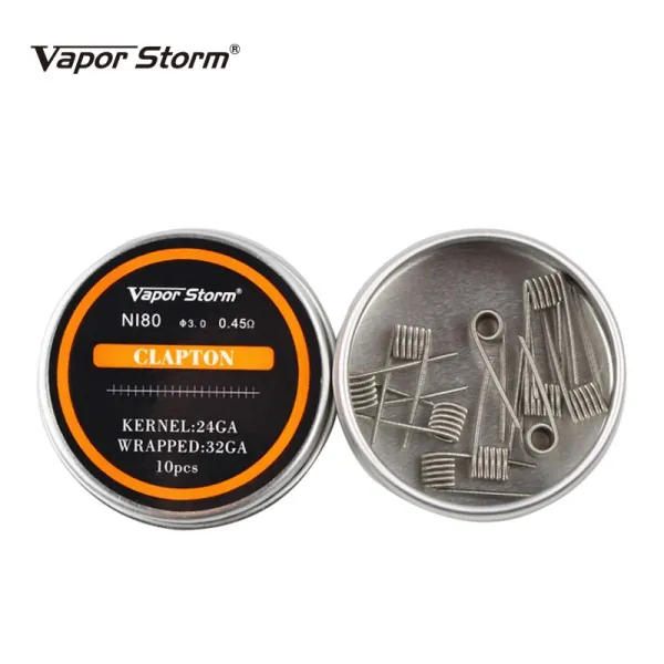 [771] Vapor Storm Clapton Coils 24GA&32GA - 10 pcs
