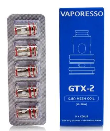 Vaporesso GTX2 Coils 0.8ohm mesh (5 pcs.)